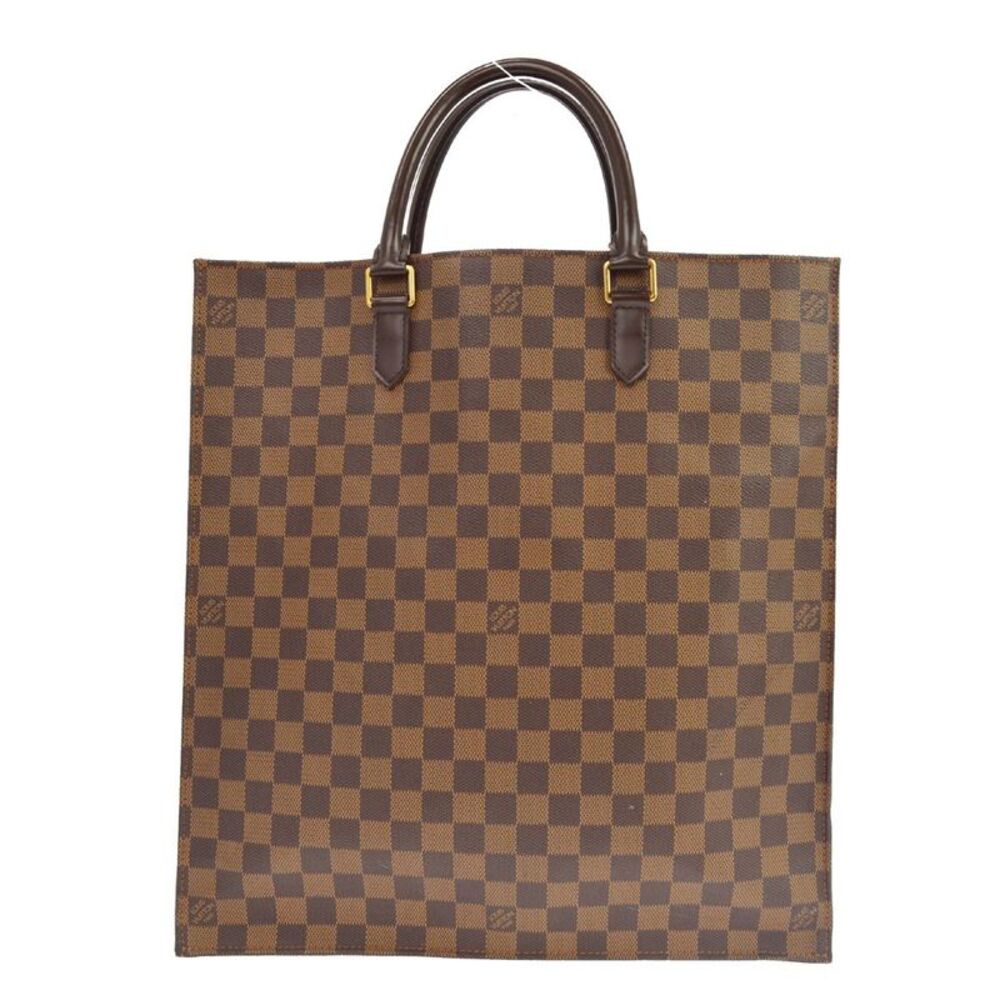 Louis Vuitton Sac Plat Damier Brown Canvas Handbag